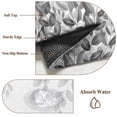 thumbnail image 6 of Round Area Rug 4 Ft, Spring Gray Eucalyptus Washable Non-Slip Circle Carpet for Living Room/Bedroom, Summer Botanical Leaf Country Low-Profile Crawling Mats Collection Rugs for Indoor, 6 of 7
