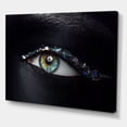 thumbnail image 3 of Designart ' Girl Eyes With Multi-Colored Glass Sparkles ' Modern Canvas Wall Art Print, 3 of 4