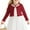 Wine C2 knit cardigans for juniors, variant on Cropped Cardigans For Juniors Girl's Long Sleeve Cardigan Sweater Scallop Trim Open Front Button Knit Crop Tops Cropped Cardigans For Juniors