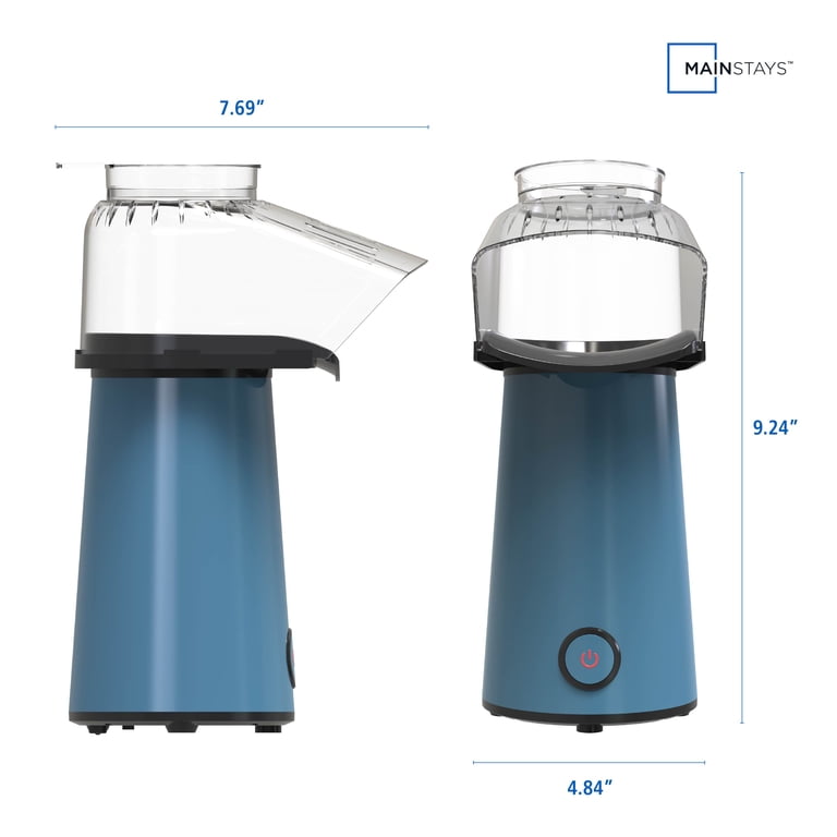 Mainstays 10-Cup Popcorn Machine, Oil-Free Hot Air Popper Popcorn