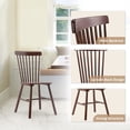 thumbnail image 2 of Dycanpo Wood Dining Chairs Set of 4 with Spindle Back for Kitchen, Dining Room and Farmhouse, Brown, 2 of 7