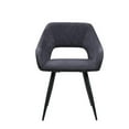 thumbnail image 2 of Milan Henry Open-Back Fabric Side Chair with Gray Diamond Tufting (Set of 2), 2 of 8