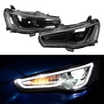 thumbnail image 4 of Headlight VLAND LED Dual Beam Projector Dynamic Headlights Blackout Fit For  Lancer/Evo X 2008-2017 LHD, 4 of 8