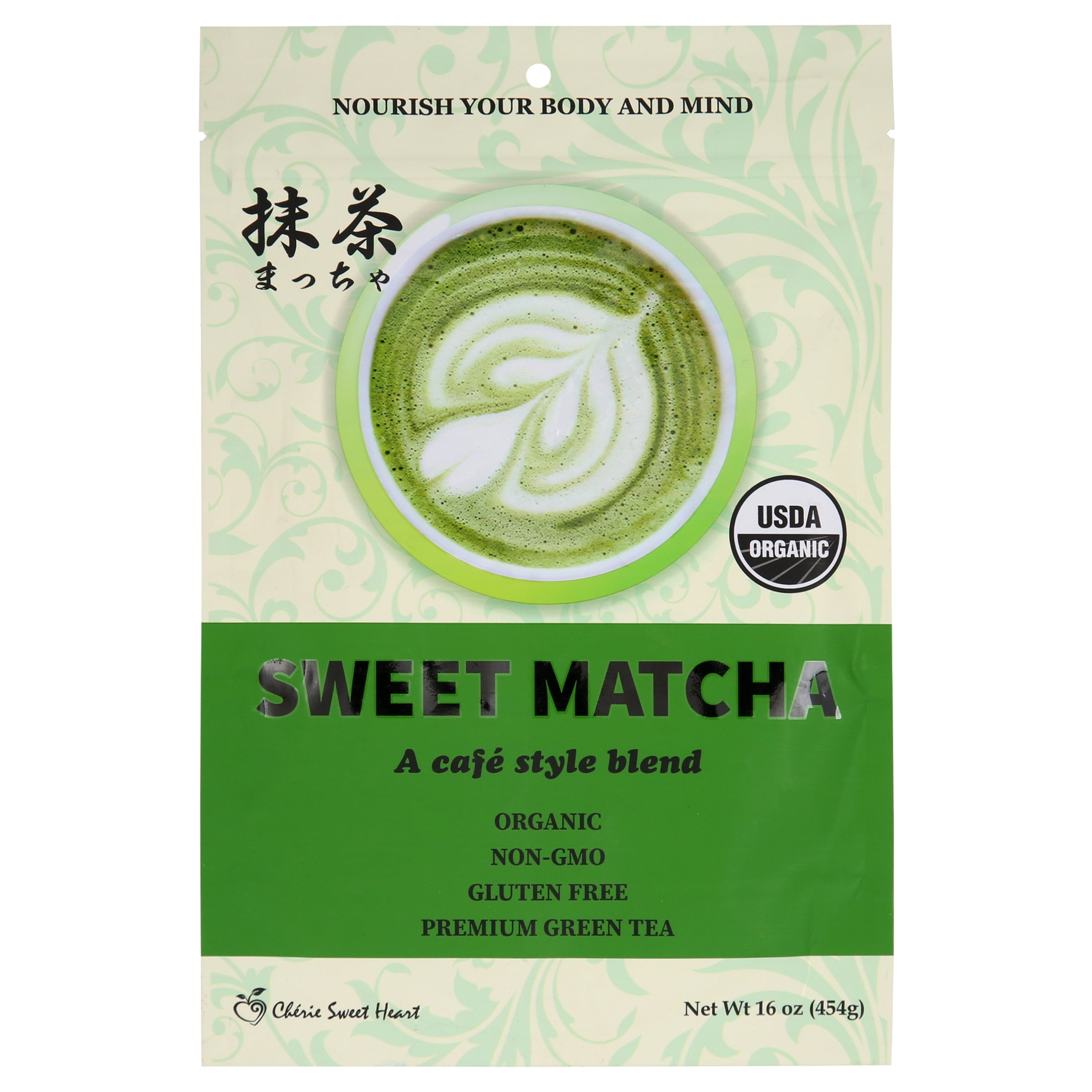Organic Sweet Matcha Green Tea Powder 16oz/454g Latte Grade, Delicious
