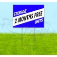 thumbnail image 1 of Storage Units 2 Months Free (18" x 24") Yard Sign, Includes Metal Step Stake, 1 of 6