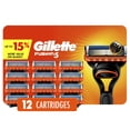 thumbnail image 1 of Repuestos de cuchillas de afeitar Gillette Fusion5 para hombre (12 recambios), 1 of 16