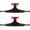 Black/Red, variant on Tensor Regular Alloy Skateboard Trucks Black/Navy - Hanger 5.25" Axle 8" (Set of 2)