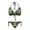 Gingerbread Man Print, variant on Uourmeti Women's Halter Neck Two Piece Bikini Set Candy Cane Print Quick Dry Tie Side Swimwear for Beach Vacation & Pool Party