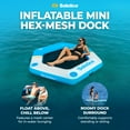 thumbnail image 2 of SOLSTICE ORIGINAL Inflatable Dock Float 6 Foot Water Mat with Mesh Swim Lounge, 2 of 7