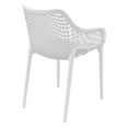 thumbnail image 2 of Compamia Air XL Outdoor Patio Dining Arm Chair in White, 2 of 11