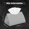 thumbnail image 5 of Logiee Gray Checkboard Print Tissue Box Cover,Stylish Tissue Box Holder Decorative Tissue Cover for Bathroom Toilet Bedroom Living Room Table Desk Office, 5 of 7