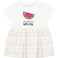 thumbnail image 3 of Inktastic I'm One in a Melon Cute Smiling Watermelon Girls Baby Dress, 3 of 5