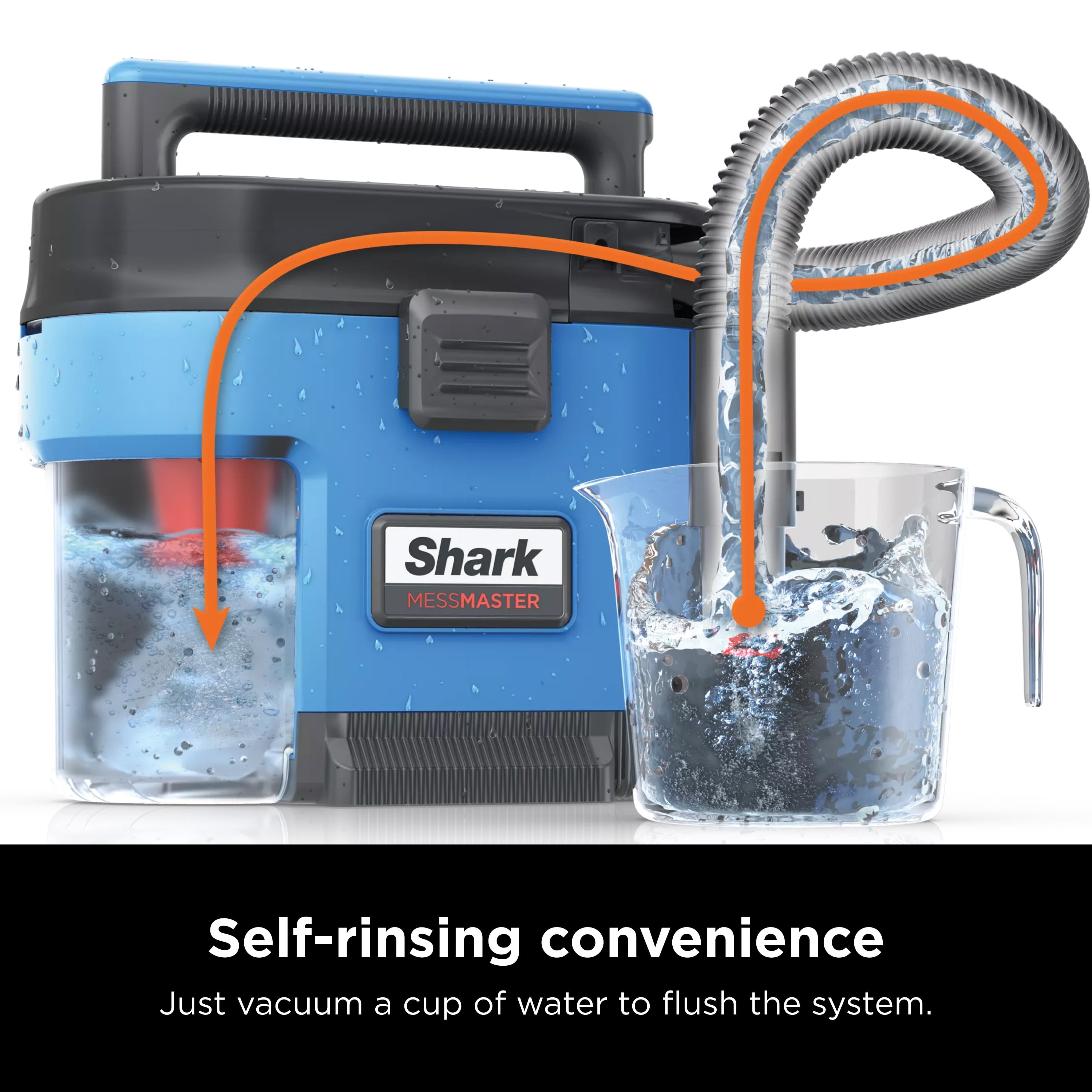 Shark MessMaster Portable Wet Dry Vacuum, Small Shop Vac, 1 Gallon  Capacity, Corded, Handheld, for Pets & Cars, AnyBag Technology,  Self-Cleaning, Powerful Suction, for Tough Wet & Dry Messes, VS100 