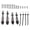 Titanium Black, variant on BIMZUC RC Shocks Damper Front Rear Springs Shock Absorber Aluminum for ZD Racing DBX07 1/7 Vehicle (Blue Black) - 9.45 inches / 24 cm