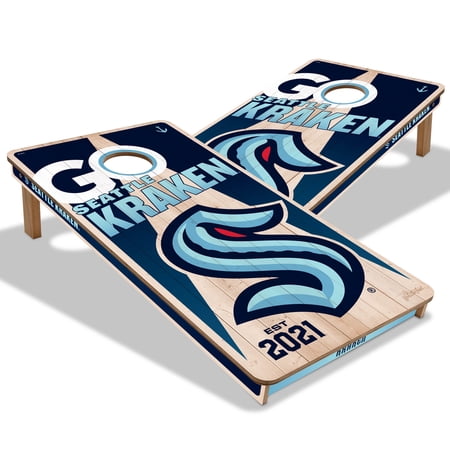YouTheFan NHLSeattle Kraken 2 x 4 Cornhole Game No Bags