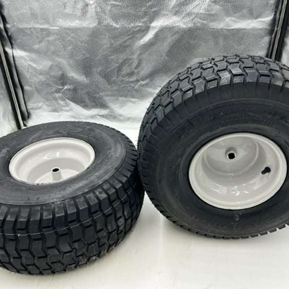 20x8.00-8 Gray Lawn Mower Wheel - Set of 2 - 3/4 Inch Axle, 2.90 Inch Hub
