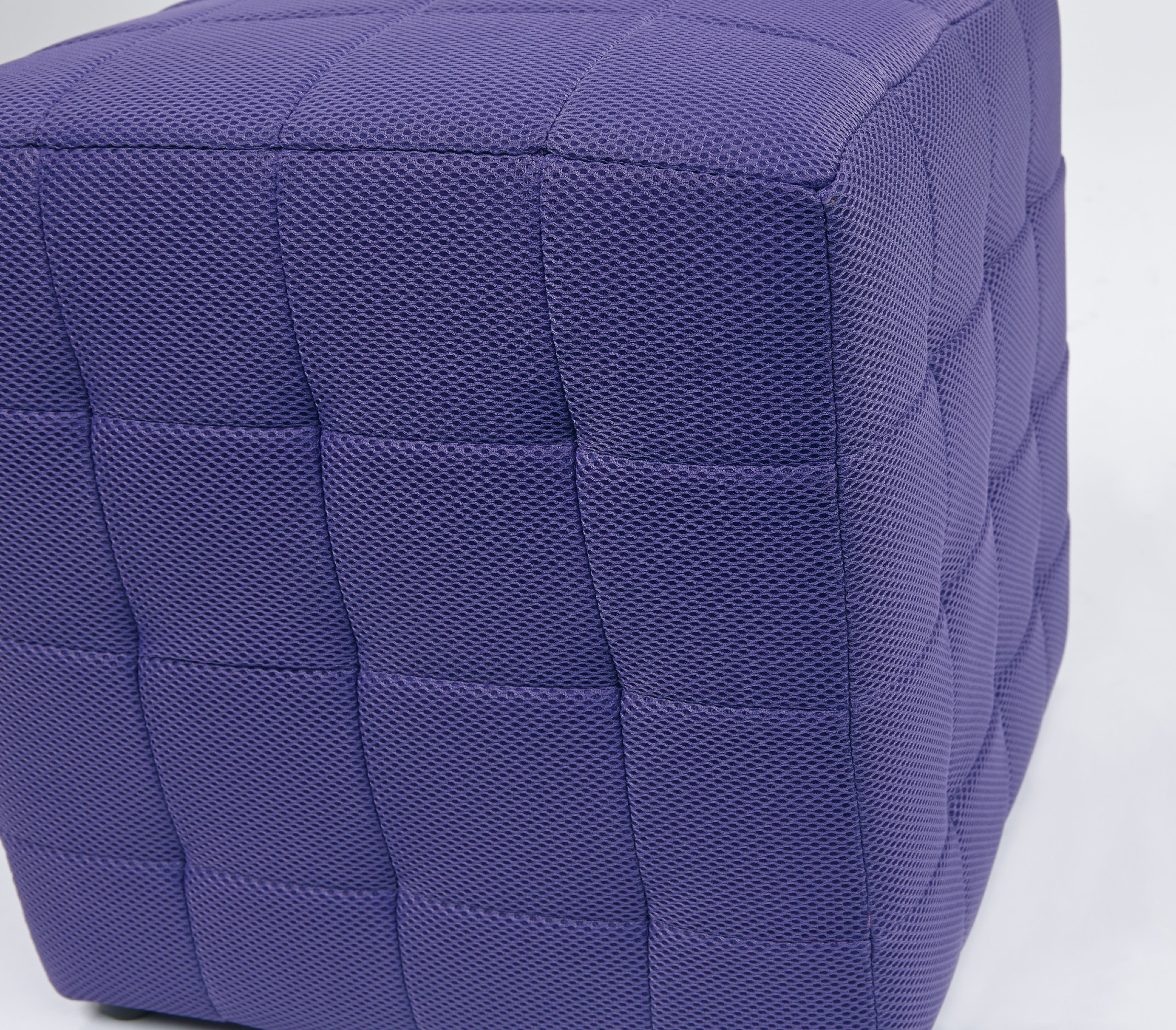 OSP Home Furnishings Detour 15" Purple Fabric Cube - image 2 of 9