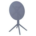 thumbnail image 4 of Compamia Sky 24 inch Round Folding Table in Dark Gray finish, 4 of 9
