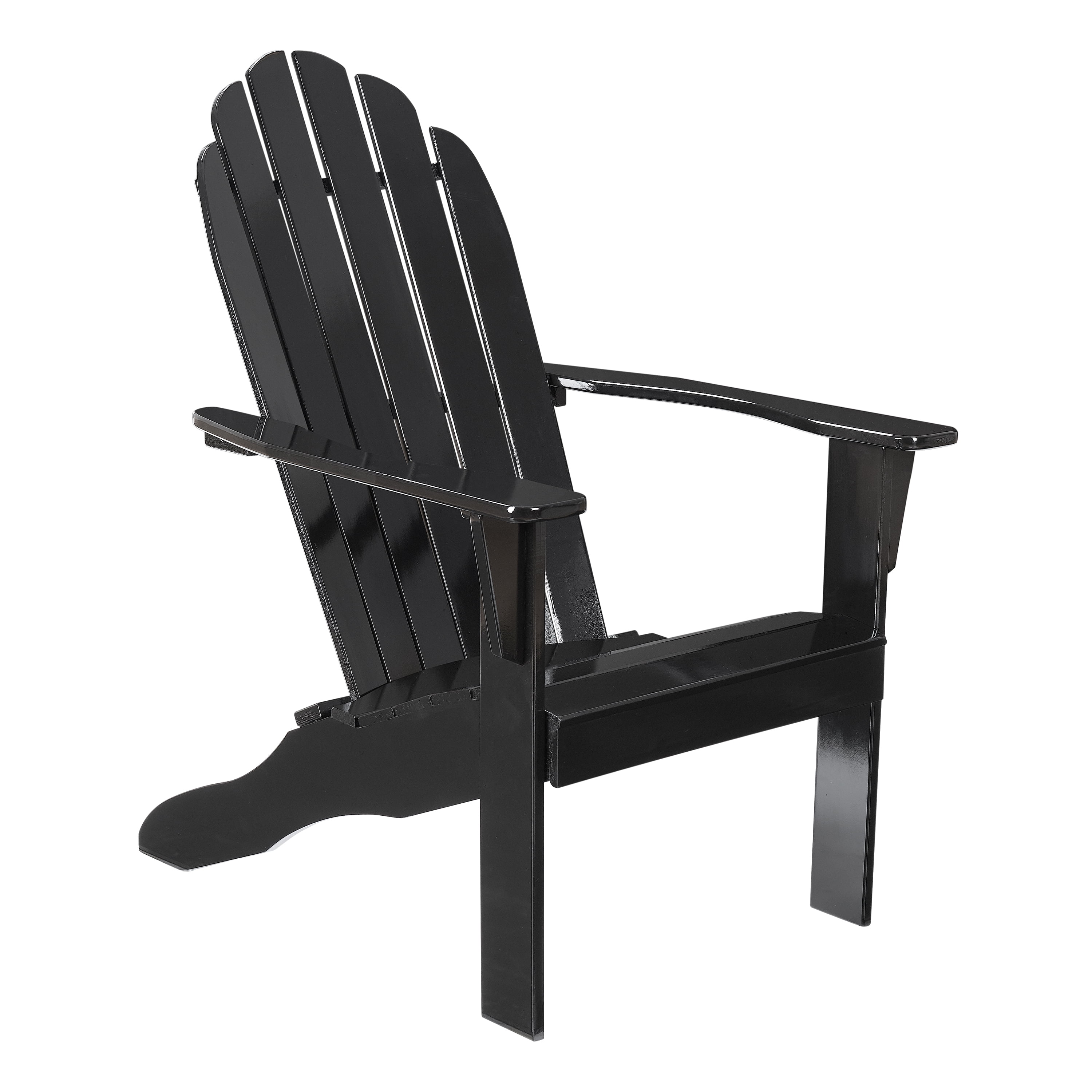 Mainstay Adirondack Chair Black l l 26.50 x 34.00 x 40.25 l Comfortable Wide Backrest Kitchen 