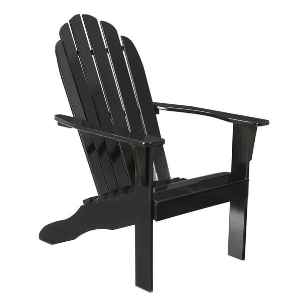 Mainstays Weather Resistant Rubberwood, Mainstays Outdoor Wood Adirondack Chair Black And White