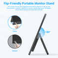 thumbnail image 3 of 14 Inch Portable Monitor | Ultra-Slim| FHD 1920×1080P, Built-in Kickstand & Speakers | USB-C/HDMI Travel Monitor for Laptop, PC, Phone & Mac, 3 of 8