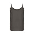 thumbnail image 4 of OGLCCG Womens Camisole Tank Tops Causal Cotton Linen V-Neck Sleeveless Tops Lightweight Summer Loose Fit Spaghetti Strap Cami Shirts,S,Gray, 4 of 7