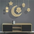 thumbnail image 1 of Naiovety Eid Mubarak colgante Eid Mubarak Festival fiesta decoración suministros no tóxico decoración del hogar para puertas ventanas Kits de decoración para fiestas Numero 3 Naiovety HA043016-03, 1 of 6