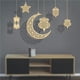 thumbnail image 1 of Inteprter Decoración colgante de madera hueco decorativo Natural exquisito reemplazo elegante hogar Club Bar accesorios de adorno de fiesta Kits de decoración para fiestas 6 piezas, 1 of 6