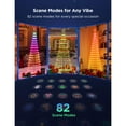 thumbnail image 6 of Govee Christmas Cone Tree Lights 6ft with 66 Scene Modes, Black, IP65 Waterproof for Indoor Outdoor Xmas Decor, Remote Control, Dimmable, 6 of 9