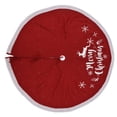thumbnail image 3 of Christmas Tree Skirt Knitted Xmas Tree Skirt Snowflake Deer Christmas Tree Carpet Mat for Home Decoration, 3 of 12
