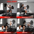 thumbnail image 2 of Heavy Duty Chest Press Machine – Independent Converging Arms–Adjustable Flat Bench–1250LBS Capacity–Smooth Steel Structure – Shoulder & Upper Body Training – Putter black with pedal upgraded version, 2 of 8