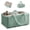 Green, variant on Grusce Diaper Caddy Organizer, Nursery Storage Bin Basket with Handle, Lint Diaper Changing Organiser Suitable for Indoor Outdoo