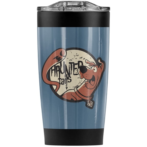 Scooby Doo Haunted Tails Stainless Steel Tumbler 20 oz Coffee Travel Mug/Cup, Vacuum Insulated & Double Wall with Leakproof Sliding Lid | Great for Hot Drinks and Cold Beverages