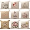 thumbnail image 2 of Yidarton Christmas Pillowcase Elk Letter Digital Printing Pattern Pillow Cover Linen Cushion Cover, 2 of 5