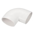 thumbnail image 1 of PVC Agua Tubería 90 Grados Codo Accesorio 58x36mm ID Tubo Ovalado Extremo Conector Adaptador Blanco Paquete de 1, 1 of 4