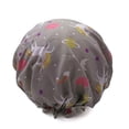 thumbnail image 2 of 1 Pcs Bonnet de Douche Imperméable, Bonnet de Bain pour Cheveux Réutilisable Élastique Imprimé de Protection (Gris Unicorn), 2 of 7