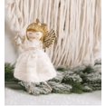 thumbnail image 3 of Christmas Plush Angel Ornaments,Christmas Tree Hanging Ornaments,Decorative Hanging Ornaments for Birthday Party Presents New Year（White）, 3 of 3