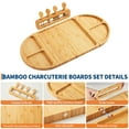 thumbnail image 3 of Danolapsi Charcuteri Board and Serving Set,Bamboo Cheese Board with Knife Set,Magnetic Long Charcuteri Boards Gift Set for Serving Food Platter Cracker Snack,Wedding Gifts,House Warming Gifts, 3 of 9