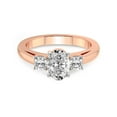 thumbnail image 3 of 5 Carat IGI Certified Oval Shape Lab Grown Diamond Engagement Ring | 14K Rose Gold |Jia Secret Double Halo Eternity Diamond Ring | FG-VS1-VS2 Quality Friendly Diamonds, 3 of 5