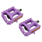 Alta Plastic Kids MTB Bike Pedal Bike Pedals, Multiple Sizes and Colors (Purple, 1/2")