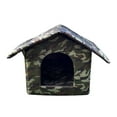 thumbnail image 1 of Casa para perros Greeniant camuflaje Suministros para perros 35*33*30cm, 1 of 6