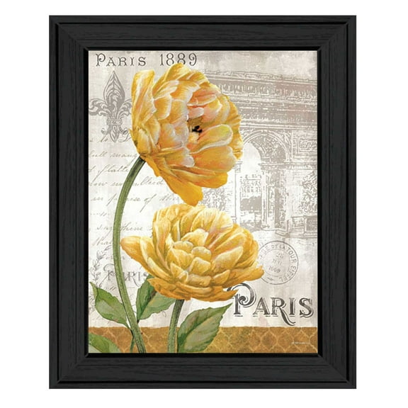 Golden Flowers by  Ed Wargo Framed Print Wall Art Wood Multi-Color