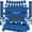 Blue, variant on Graduation Decorations 2026 Set, Congrats Grad Banner with Balloons Table Decor Kit, 71 Inch Party Supplies for High office College Graduation Party, Green Theme Celebration