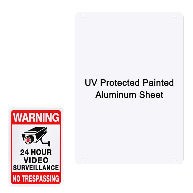 Uxcell 1-Pack Letreros de Metal en Blanco Blanco 10x14 Pulgadas Hoja de Aluminio Pintado Letreros en Blanco para Manualidades/Jardín/Exteriores Grosor 0.03 Pulgadas