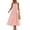 Pink, variant on Women's Summer Maxi Dress 2026 Casual Boho Sleeveless Spaghetti Strap Smocked Tiered Long Beach