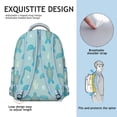 thumbnail image 3 of Cartoon Sea Turtle and Coral Reef Student Backpack Durable Waterproof School Bag, Adjustable Straps, Breathable Foam Padding, Large Capacity for Outdoor Activities and Beach, 3 of 5