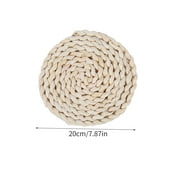 XZNGL Cotton Yarn 18Cm Cotton Yarn Ramie Dining Table Insulation Pad Thick Woven Household Anti-Scalding Pad