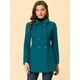 thumbnail image 2 of Abrigo Largo de Invierno Allegra K con cuello Peter Pan y Doble Botonadura lago azul XS, 2 of 7