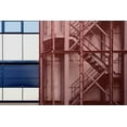 thumbnail image 2 of Van Maastricht, Henk 24x17 Gold Ornate Wood Framed with Double Matting Museum Art Print Titled - The Fire Escape, 2 of 4