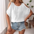 thumbnail image 3 of Lixiuxyad Stylish Women's T Shirts For Everyday Wear Casual Outings And Layering Soft Fabric Versatile Fit Wardrobe Staple Summer Tee Shirts,White XXL, 3 of 6